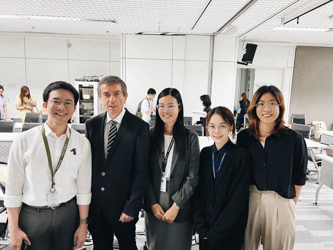 With Prof. Valenta from the Medical University of Vienna, at the SiCORE-Allergy Conference, Faculty of Medicine Siriraj Hospital (September 2024)