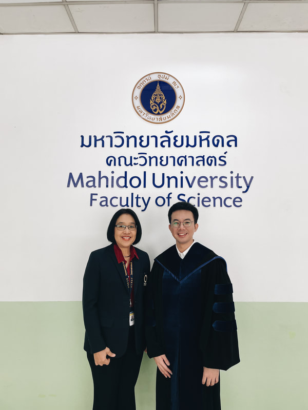 Pond with Prof. Sasivimon Swangpol, Deputy Dean for Physical Systems and Environment, Faculty of Science, Mahidol University (November 2023)