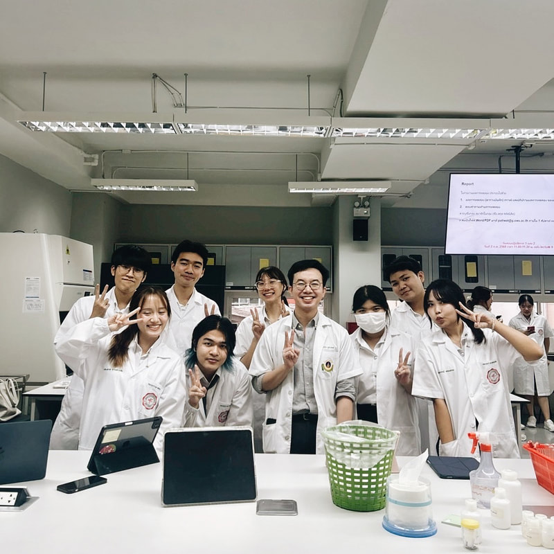 With SWUMED Students, who attended the PR221 Biochemistry Lab, at the Faculty of Medicine, Srinakharinwirot University, Bangkok (June 2025)