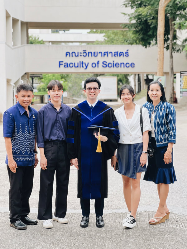 Pond's Family Members: Lifelong Pillars of Support, Healthcare Heroes, Dedicated Educators, Creative Souls, Culinary Wizards, and the Warmest Bearers of Love. (Graduation Ceremony at Mahidol University in Nakhon Pathom, October 2023)