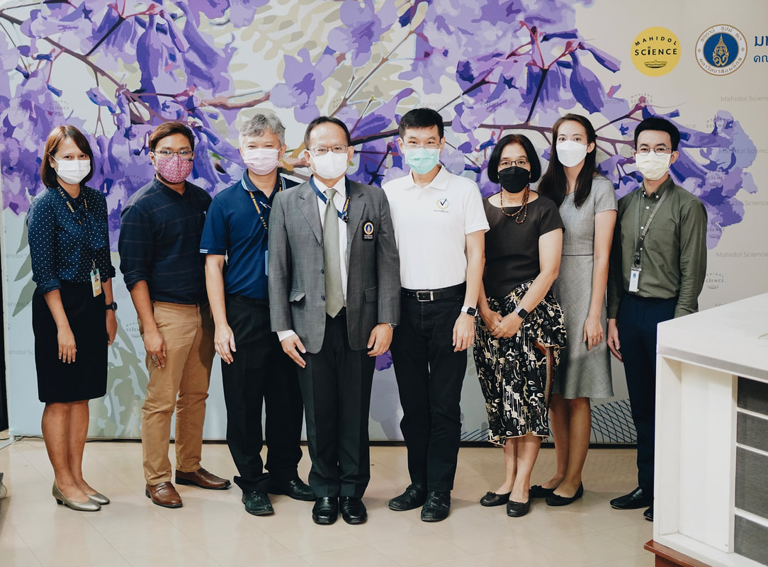 With Dean and Deputy Deans of the Faculty of Science, Mahidol University at the Faculty of Science Graduate Student Orientation (August 2022)