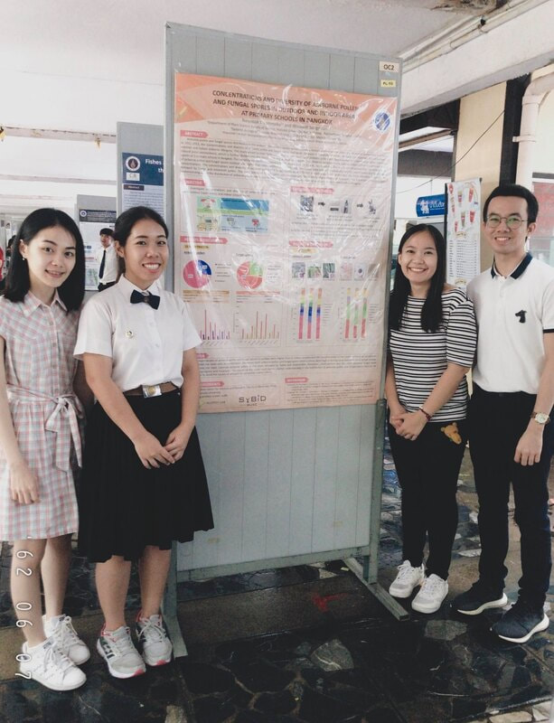 Congratulations to N’Ploy for her achievement in poster presentation: Airborne Pollen and Fungal Spore Survey in Primary Schools, The MU Science Exhibition (May 2019)