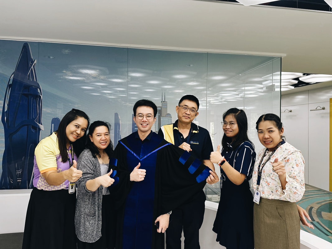 With Staffs of Education Affair Division at Faculty of Science, Mahidol University in Bangkok (November 2023)