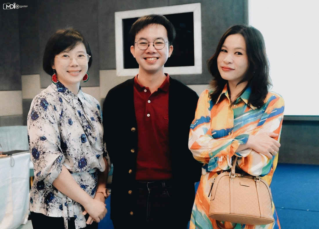 With the Assistant Dean for Administration and Preclinical Affairs, the Preclinal Faculty Seminar, at Centara Sonrisa Residences and Suites Sriracha, Chon Buri (May 2025)