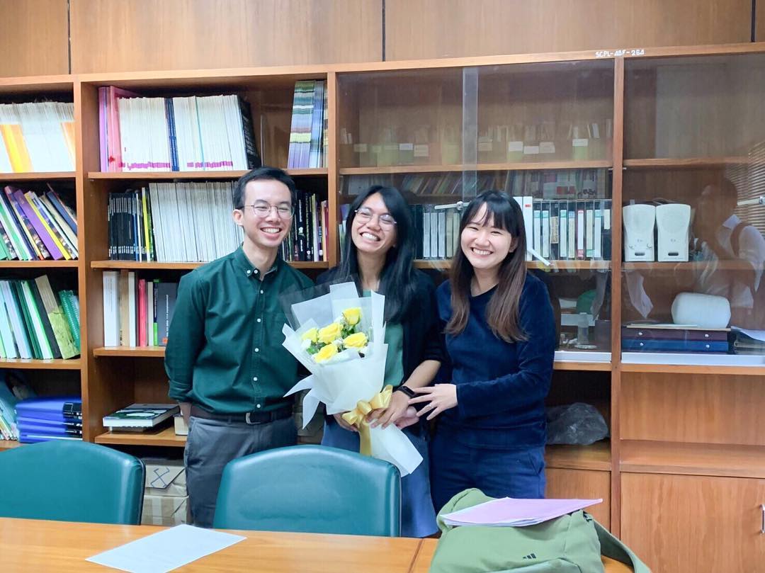 Congratulations to Pear, my colleague, for passing her M.Sc. Thesis Defence (March 2019)