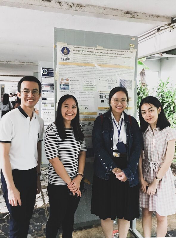 Congratulations to N'Mai for passing her poster presentation: Mosquito Allergy, The MU Science Exhibition (May 2019)
