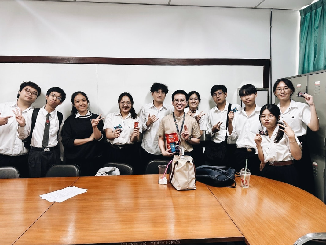 With Sophomore Medical Students in CBL Class, Faculty of Medicine, Srinakharinwirot University, Bangkok (June 2025)
