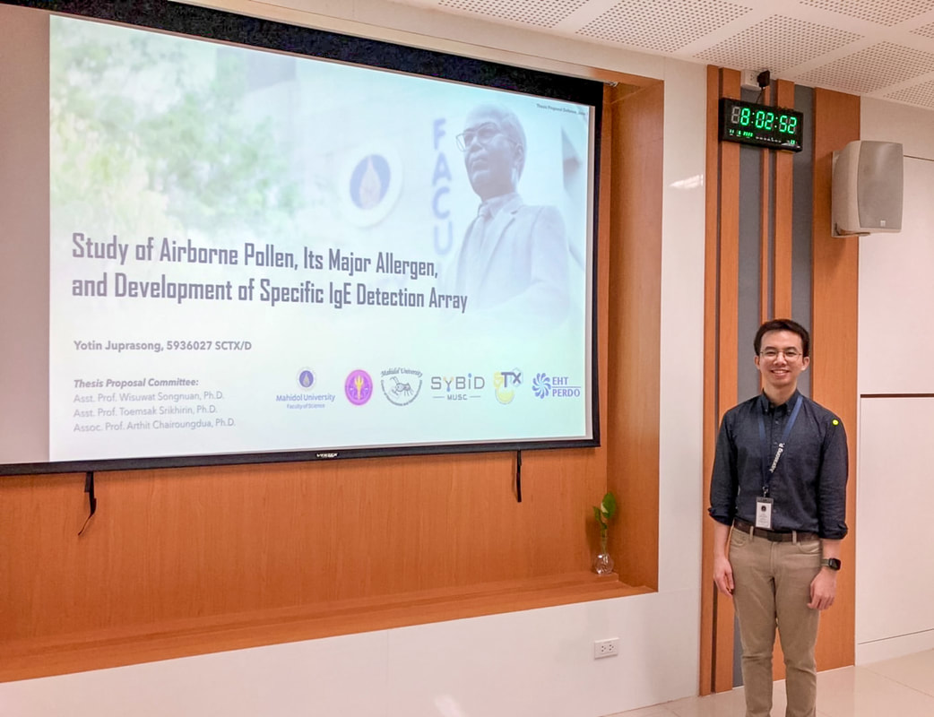 Pond and his proposal defence examination at Mahidol Salaya (June 2020)