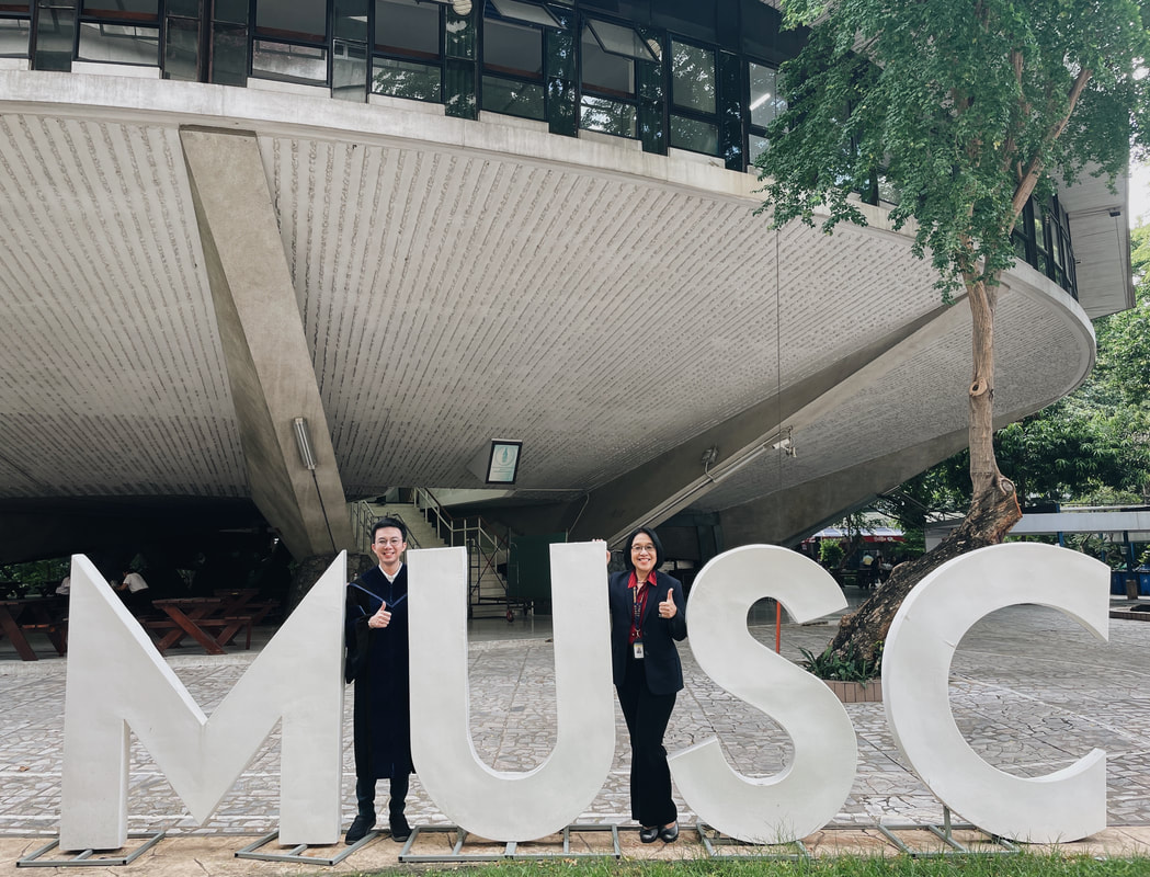 Pond with Prof. Sasivimon Swangpol, Deputy Dean for Physical Systems and Environment, Faculty of Science, Mahidol University (November 2023)