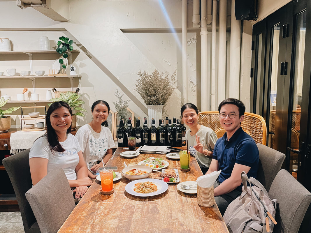 Dinner with Mahidol Plant Science Students, the Cuteness Sisters, and our MU–SWU Lab Members at Pasta Ama, Bangkok (April 2025)