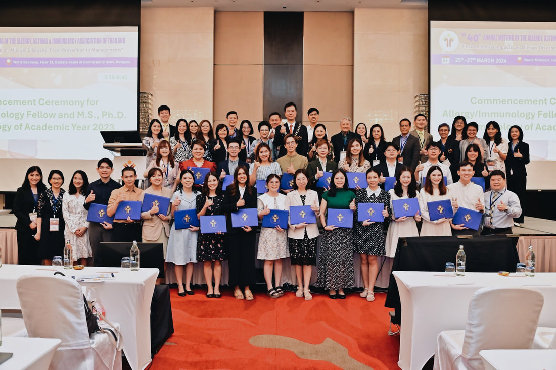 Awarded the Ph.D. Certificate of Graduation/Completion in Allergy/Immunology at the 40th AAIAT Annual Congress, Centara Grand & Bangkok Convention Centre at CentralWorld (March 2024)