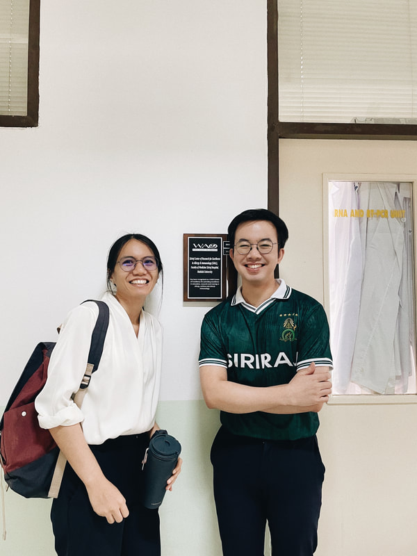 With Dr.Pear, MUSC alumni and a New Faculty Staff, at Faculty of Science, Mahidol University, Bangkok (August, 2025)