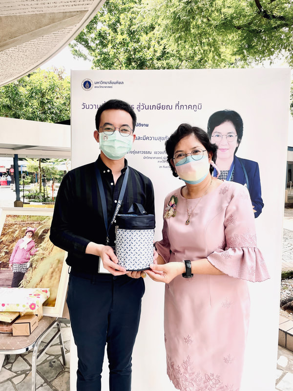 With Aj.Runglawan Chawengkiattikul at MUSC Retirement Celebration (September 2021)
