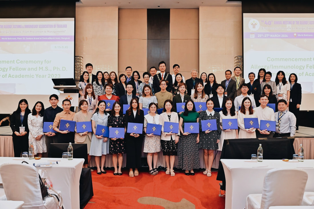 Awarded the Ph.D. Certificate of Graduation/Completion in Allergy/Immunology at the 40th AAIAT Annual Congress, Centara Grand & Bangkok Convention Centre at CentralWorld (March 2024)