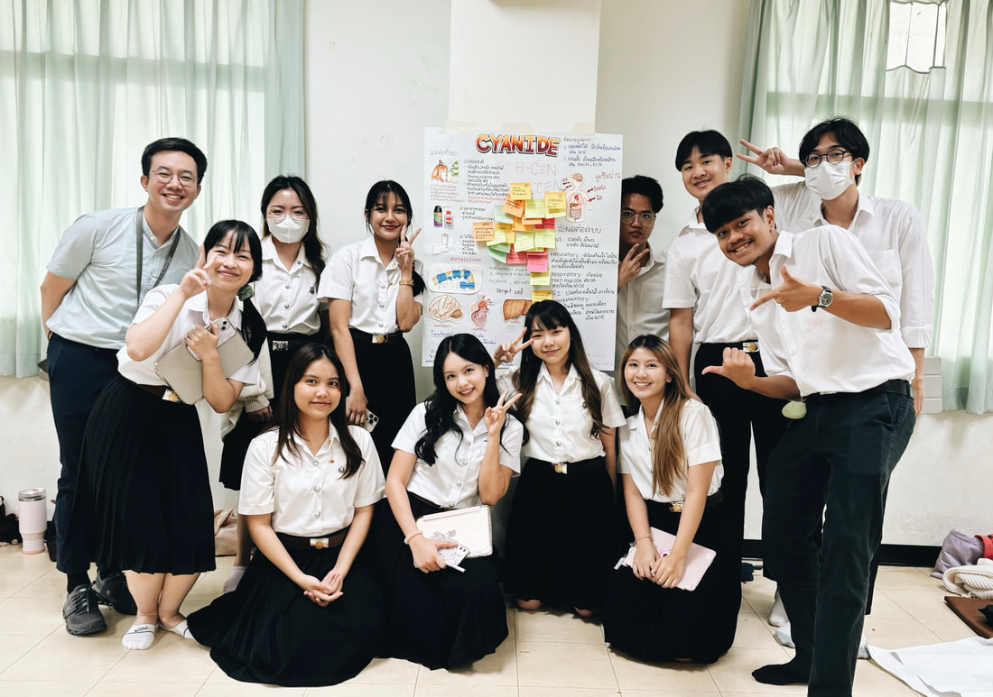 With Pharmacy Students at Faculty of Pharmacy, Srinakharinwirot University, Ongkharak, Nakhon Nayok (November 2024)
