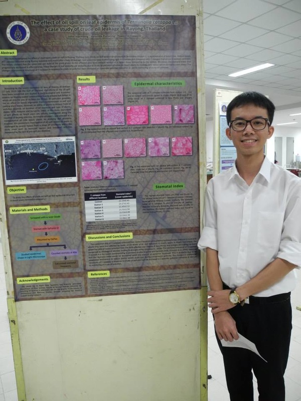 Poster Presentation at The Joint Symposium on Frontier Research in Biodiversity and Agricultural Resources @ Mahidol Phayathai (November, 2014) (Photo by Dr.Puangpairote T.)