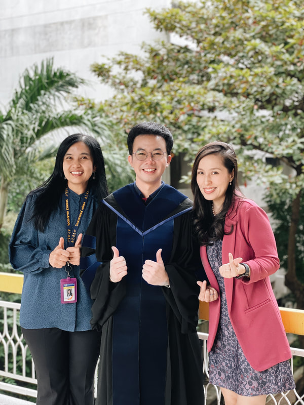 With Prof. Unchera Viboonjun, the Head of Department of Plant Science, and Prof. Paweena Traiperm, the Deputy Head of Department of Plant Science and Pond's Major Advisor in Undergrad Life (November 2023)